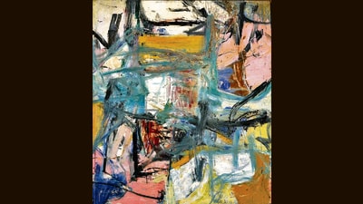 Willem de Kooning’s 1956 abstract expressionist painting, January 1st, is part of Glenstone Museum’s celebration of pathbreaking art from America. (Glenstone Museum)