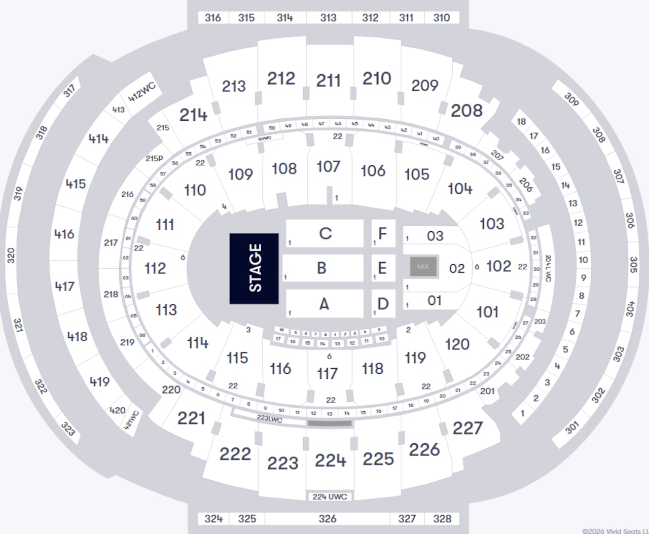 Bon Jovi Madison Square Garden map