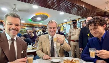 Tom Holland and Matt Damon enjoy chai at century-old Mumbai cafe ahead of The Odyssey premiere