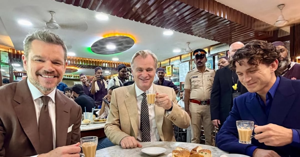 Tom Holland and Matt Damon enjoy chai at century-old Mumbai cafe ahead of The Odyssey premiere
