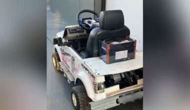 Man driving child's ride-on car stopped by police in Australia