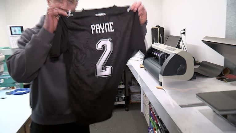 A hot ticket item, a jersey with Tim Payne's name.