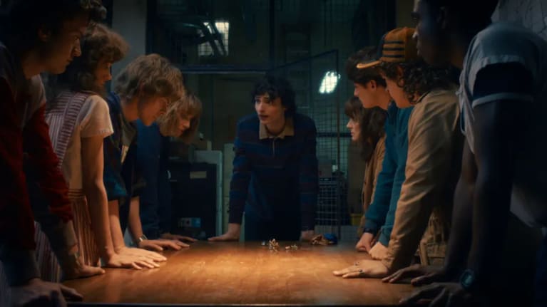 A still from the final season of Stranger Things. (Source: Netflix)