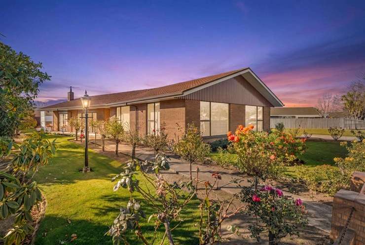 The two properties on the corner of Brake and Leslie streets, in Upper Riccarton, Christchurch, sold together at auction last week. Photo / Supplied