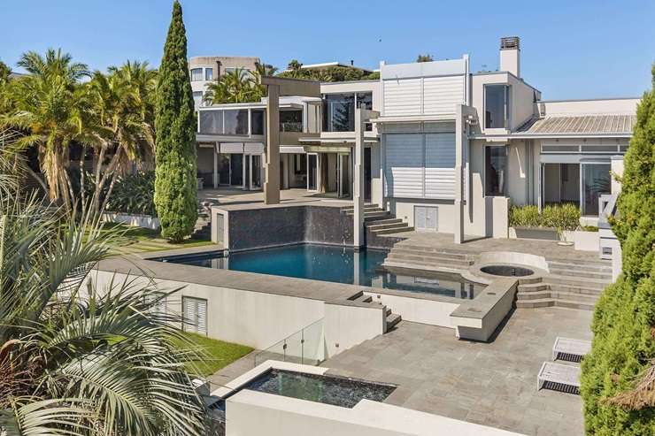 The Concrete Penguin at 8 The Rise, St Heliers, Auckland, is one of the biggest private homes in the city's Eastern Bays. Photo / Supplied
