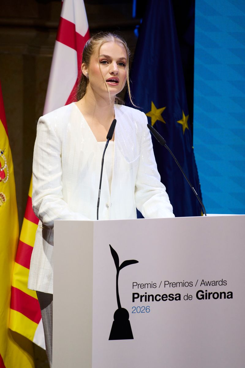 Princess Leonor spoke about the importance of talent, curiosity, and purpose, saying her role models "are not famous people."