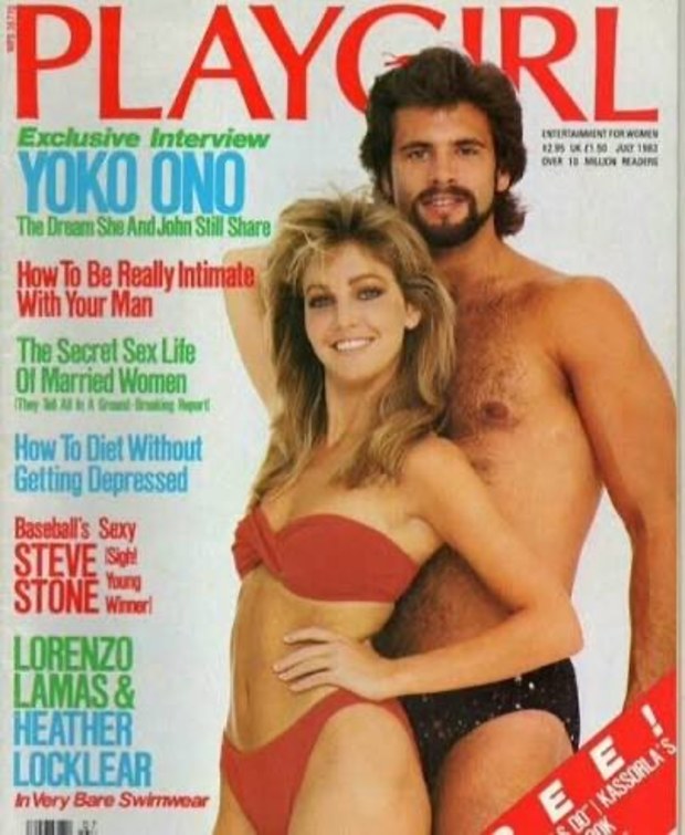 Heather Locklear and Lorenzeo Lamas on PLaygirl