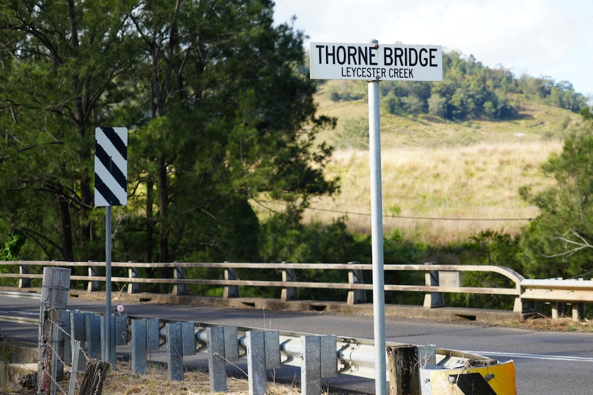 road bridge sign