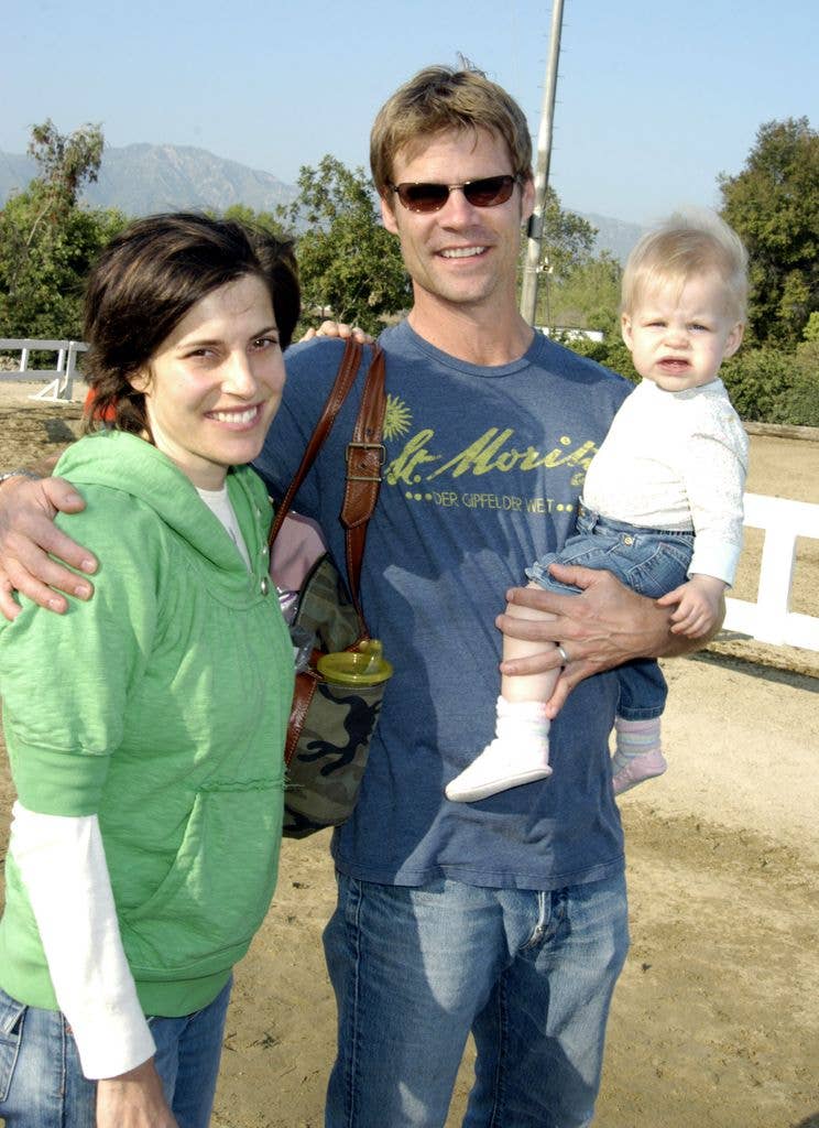 Melanie Shatner, Joel Gretsch and daughter Willow during William Shatner Wells Fargo Hollywood Charity Horse Show - April 29, 2006 at Los Angeles Equestrian Center in Burbank, CA., United States.
