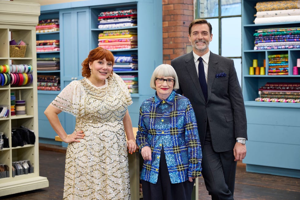 sophie willan, esme young, patrick grant, great british sewing bee