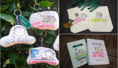 Cartoonist Lee Chee Chew’s new line of merchandise.