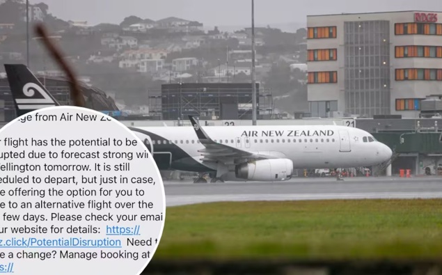 Air New Zealand warns of flight delays as wild weather hits Wellington