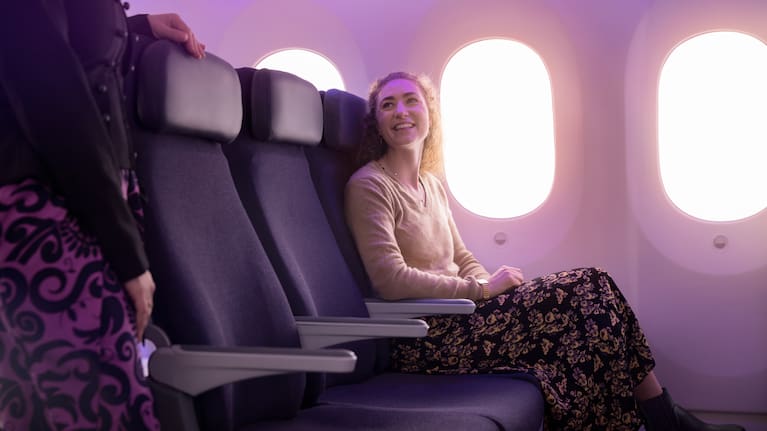 Air NZ's new economy seats for its 777-300ER fleet will be "ergonomically" designed.