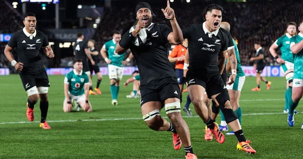 All Blacks' big men dominate Irish to extend streak at fortress