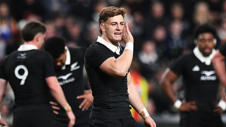 All Blacks No.10 Ruben Love calls the shots against France.