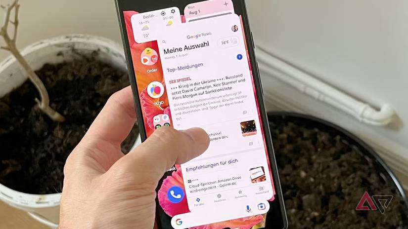 A screenshot highlighting back gestures on Android.