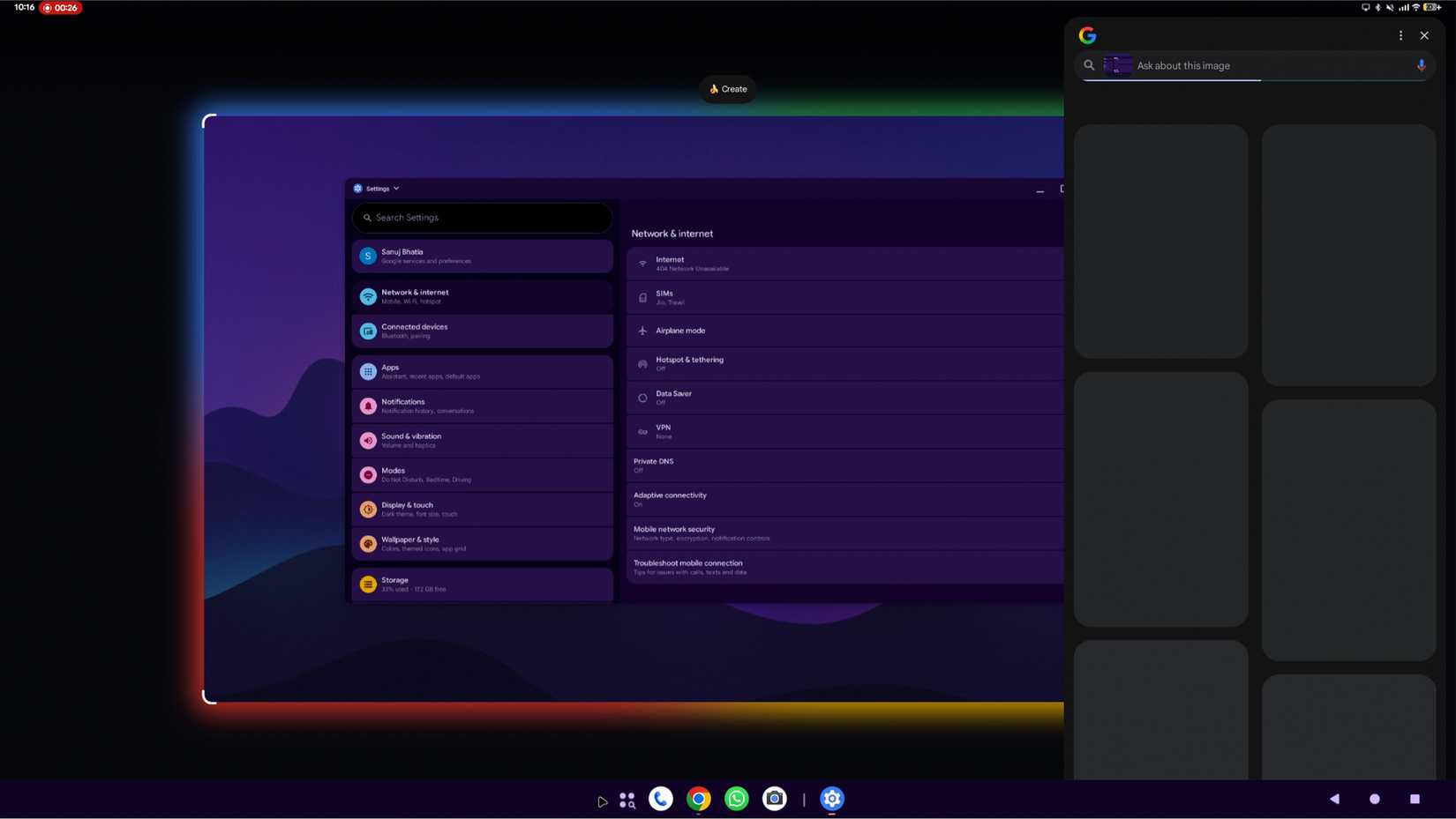 Circle to Search in Android Desktop mode