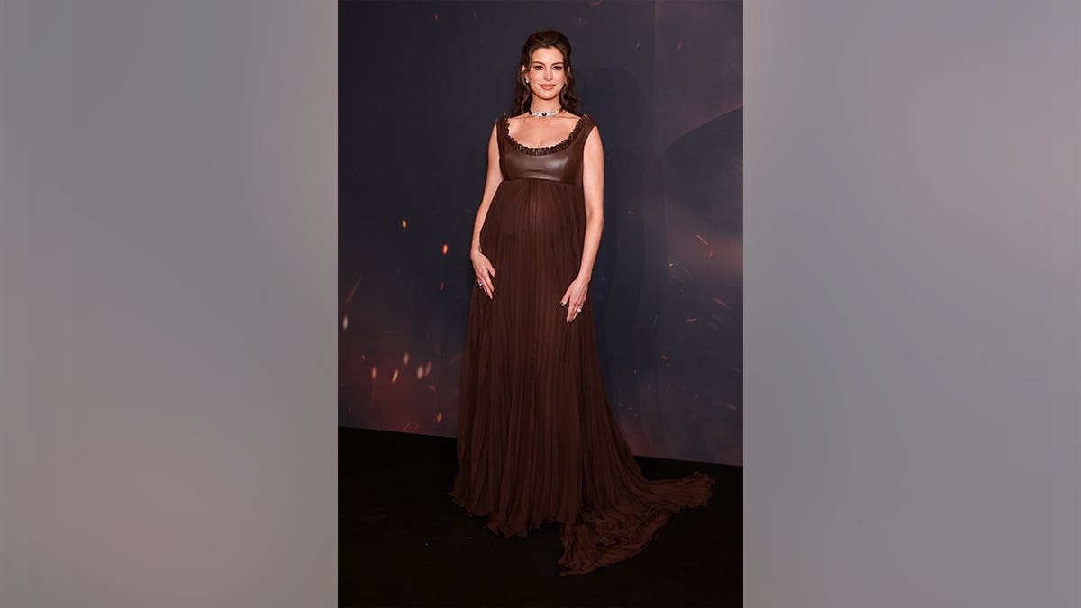 Anne Hathaway at the Paris premiere of 'The Odyssey'