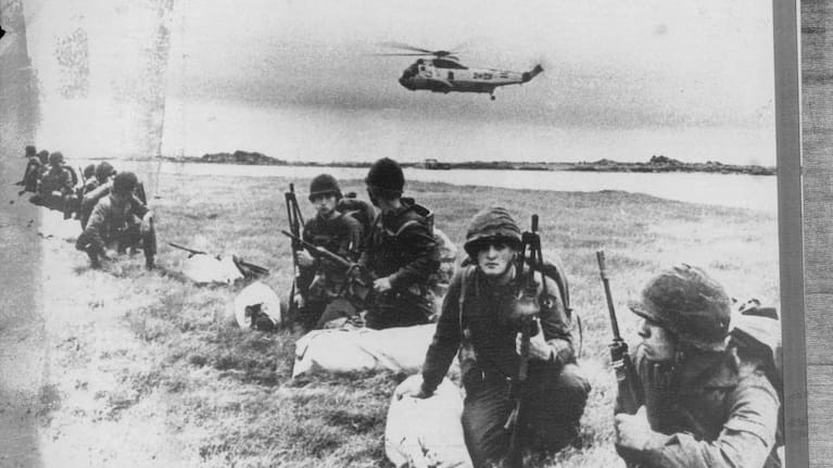  Argentinian soldiers during the Falklands War. 