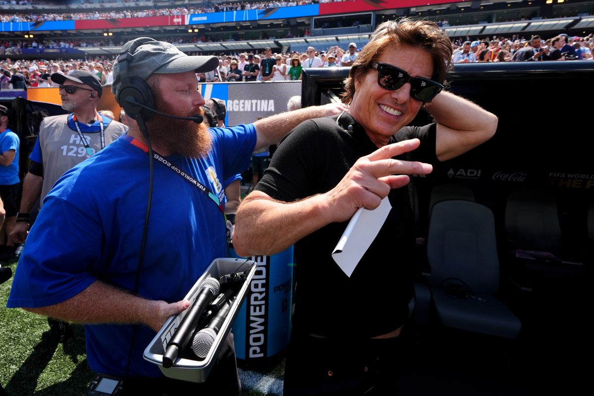 Tom Cruise before the FIFA World Cup 2026 final at the New York-New Jersey Stadium. Picture date: Sunday July 19, 2026. (Photo by Nick Potts/PA Images via Getty Images)