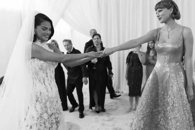Selena Gomez and Taylor SwiftCredit: Samm Blake