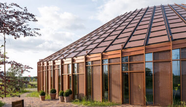 BIG completes dymak's HQ as full-scale showcase of materials