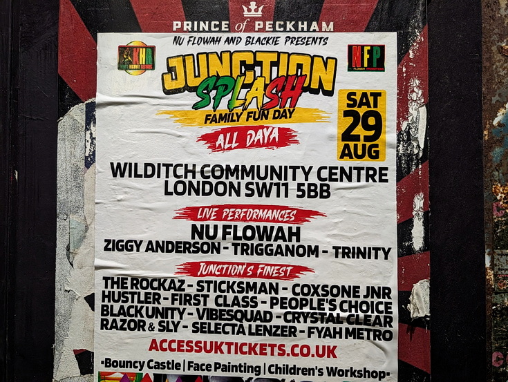 Photo feature: street posters and stickers on the streets of Brixton, July 2026
