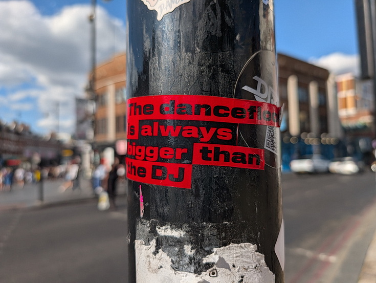 Photo feature: street posters and stickers on the streets of Brixton, July 2026