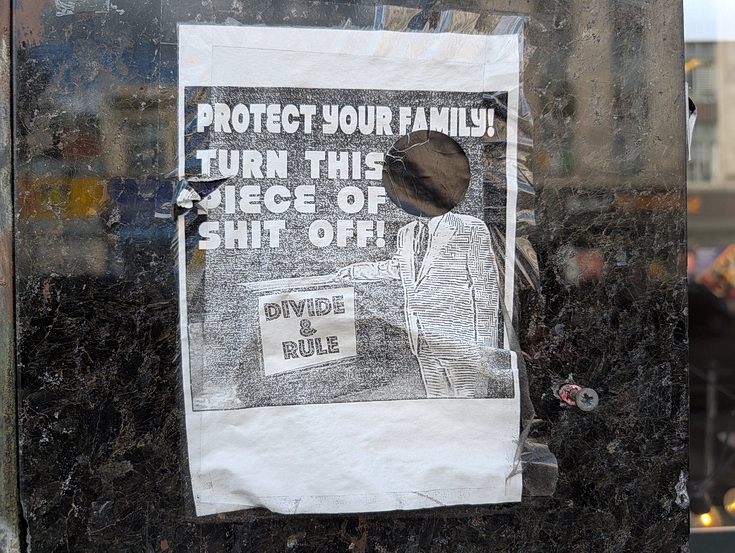 Photo feature: street posters and stickers on the streets of Brixton, July 2026