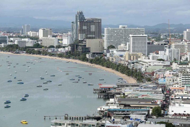 Hotels and condominiums in Pattaya in Chon Buri, one of three provinces home to the EEC. File photo