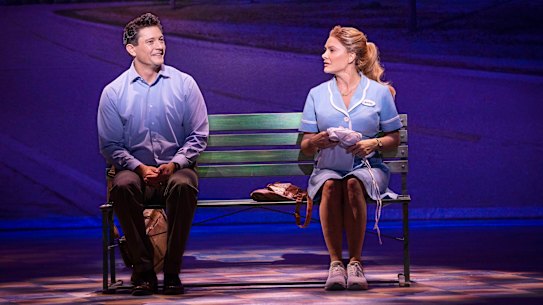 Rob Mills and Natalie Bassingthwaighte star in Waitress.