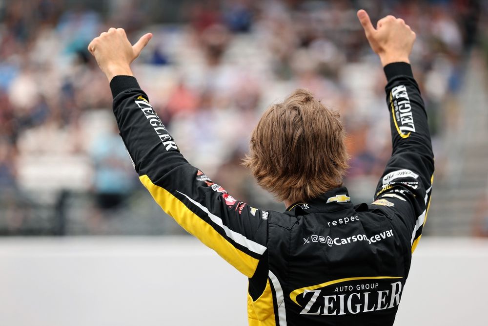 Carson Hocevar, No. 77 Spire Motorsports Chevrolet