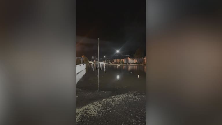 Chrystal Spittal shared images with 1News of flooding in Cobden, Greymouth this morning.