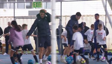 Tottenham run clinics for young players ahead of Eden Park friendly