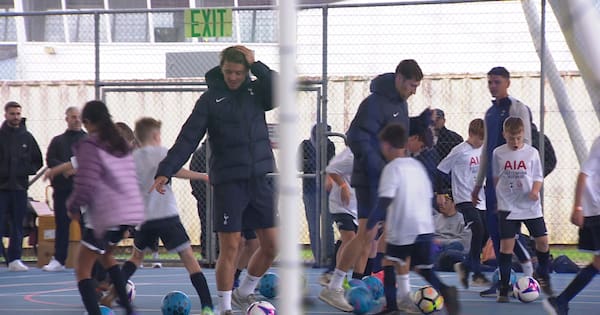 Tottenham run clinics for young players ahead of Eden Park friendly