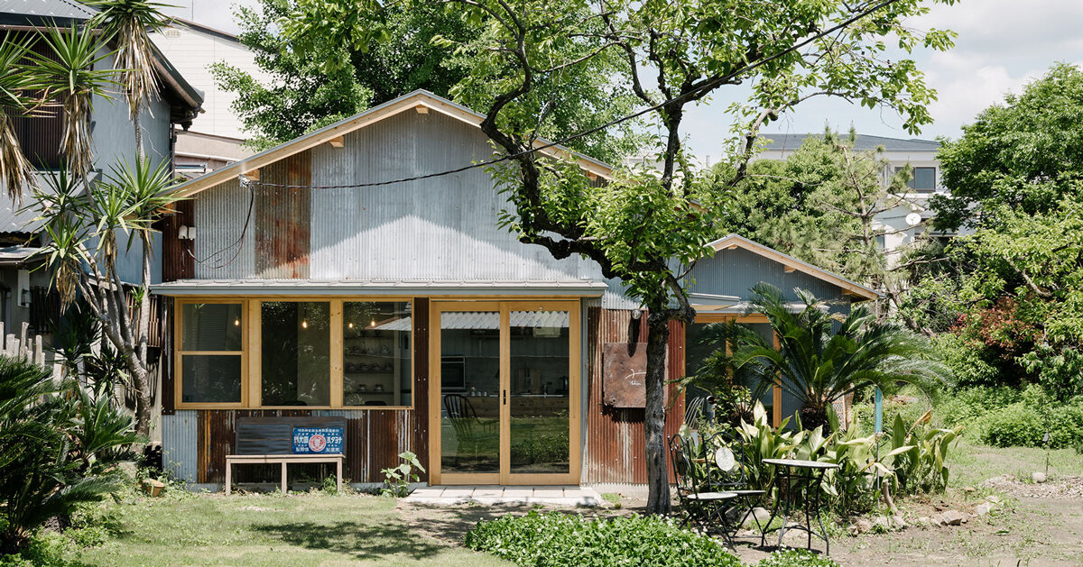 coil kazuteru matumura turns timber outbuildings into shared kitchen in osaka