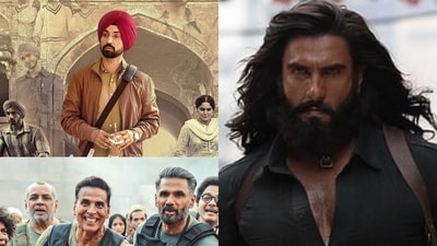 Stills from Main Vaapas Aaunga, Dhurandhar The Revenge and Welcome To The Jungle