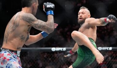 McGregor suffers early knee injury in UFC return, loses to Holloway