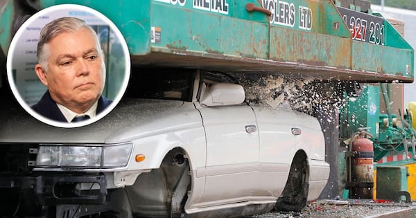 A crushed car can't do burnouts