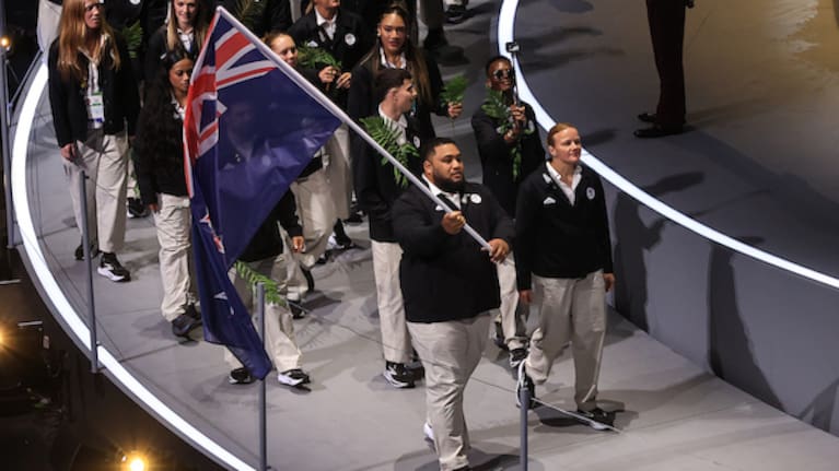 David Liti and Moira de Villiers lead th NZ Commonwealth Games team