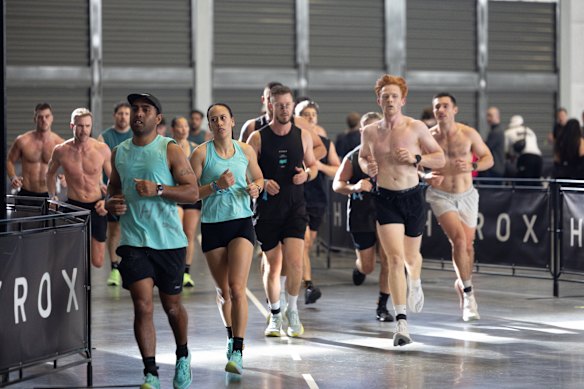 People compete at the biggest HYROX event ever held in Australia.