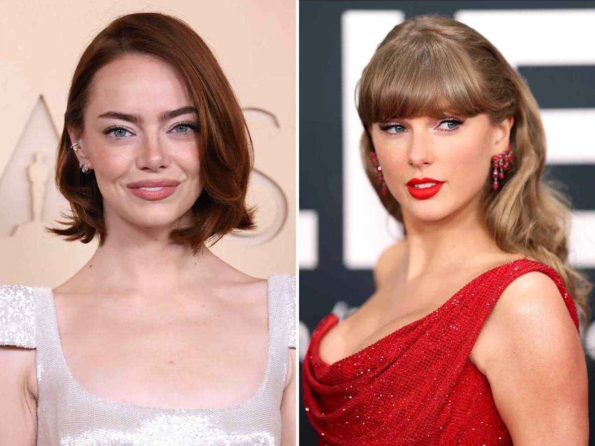 Emma Stone Dazzles With an Elegant Updo at Taylor Swift and Travis Kelce's Wedding