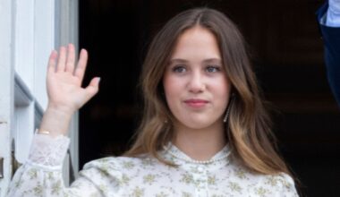 Princess Josephine steals the spotlight in butter yellow as Queen Mary coordinates in blue