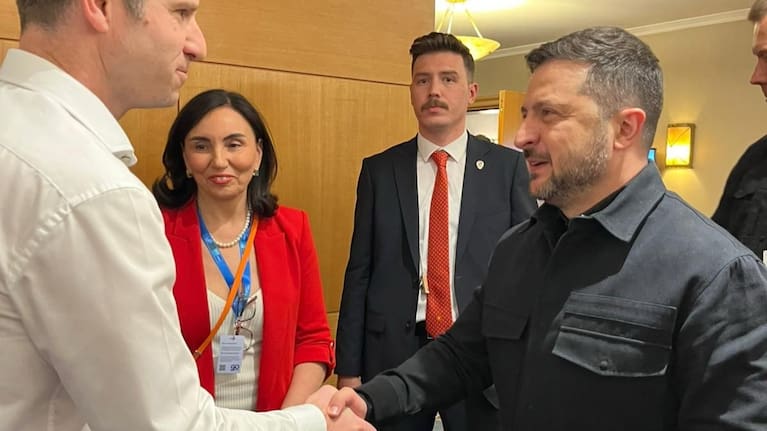 Defence Minister Chris Penk meets with Ukraine's President Volodymyr Zelensky. 