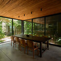 © Félix Niikado House in San Isidro / Ábode arq - Interior Photography, Dining room, Wood, Table, Chair, Glass