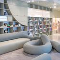 © Laurian Ghinitoiu Diriyah Biennale Foundation Public Programs Building / Ariel André-GOLEM - Interior Photography, Living Room, Shelving, Lighting