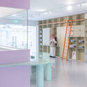 © Laurian Ghinitoiu Diriyah Biennale Foundation Public Programs Building / Ariel André-GOLEM - Interior Photography, Glass, Shelving