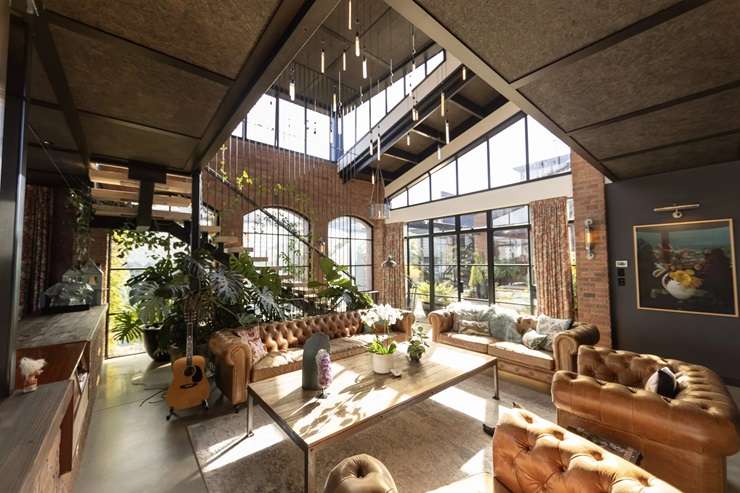 Director Andrew Adamson’s Manhattan-style home in Auckland’s Grey Lynn was completed in 2020 and is now up for grabs. Photo / Supplied