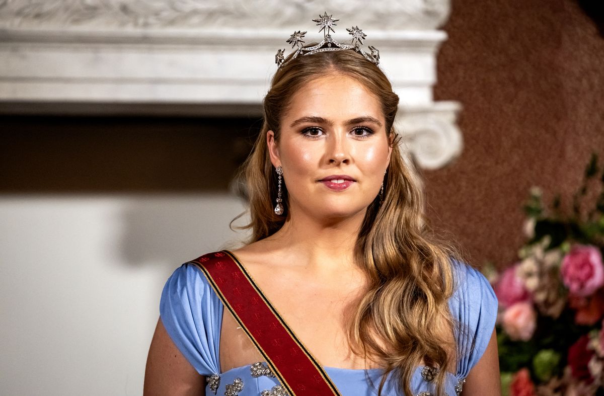 Princess Amalia's fairytale blue gown carried a hidden tribute to three Dutch queens