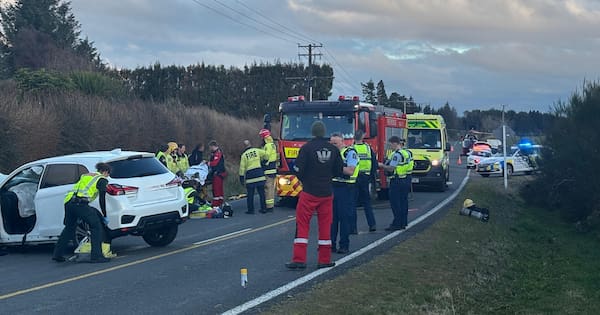 Five injured, two seriously, after two-vehicle crash near Rotorua